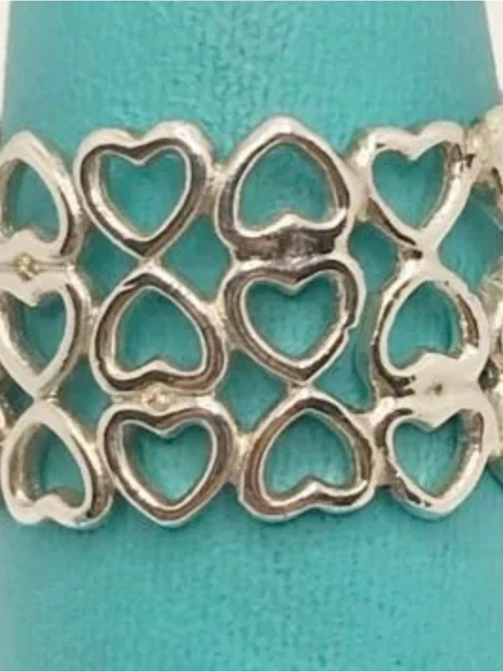 Tiffany & Co. 925 Silver Paloma Picasso Crown of Hearts Ring